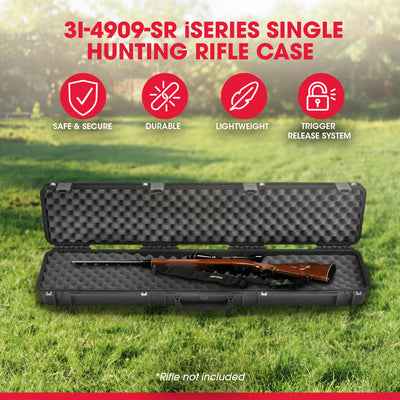 SKB Cases 3I-4909-SR iSeries Single Hunting Rifle Case w/ Hard Plastic Exterior - VMInnovations