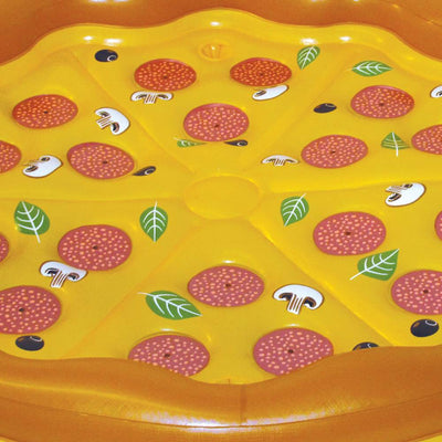 Swimline Giant Inflatable Personal Pizza Island Swimming Pool Float (4 Pack)
