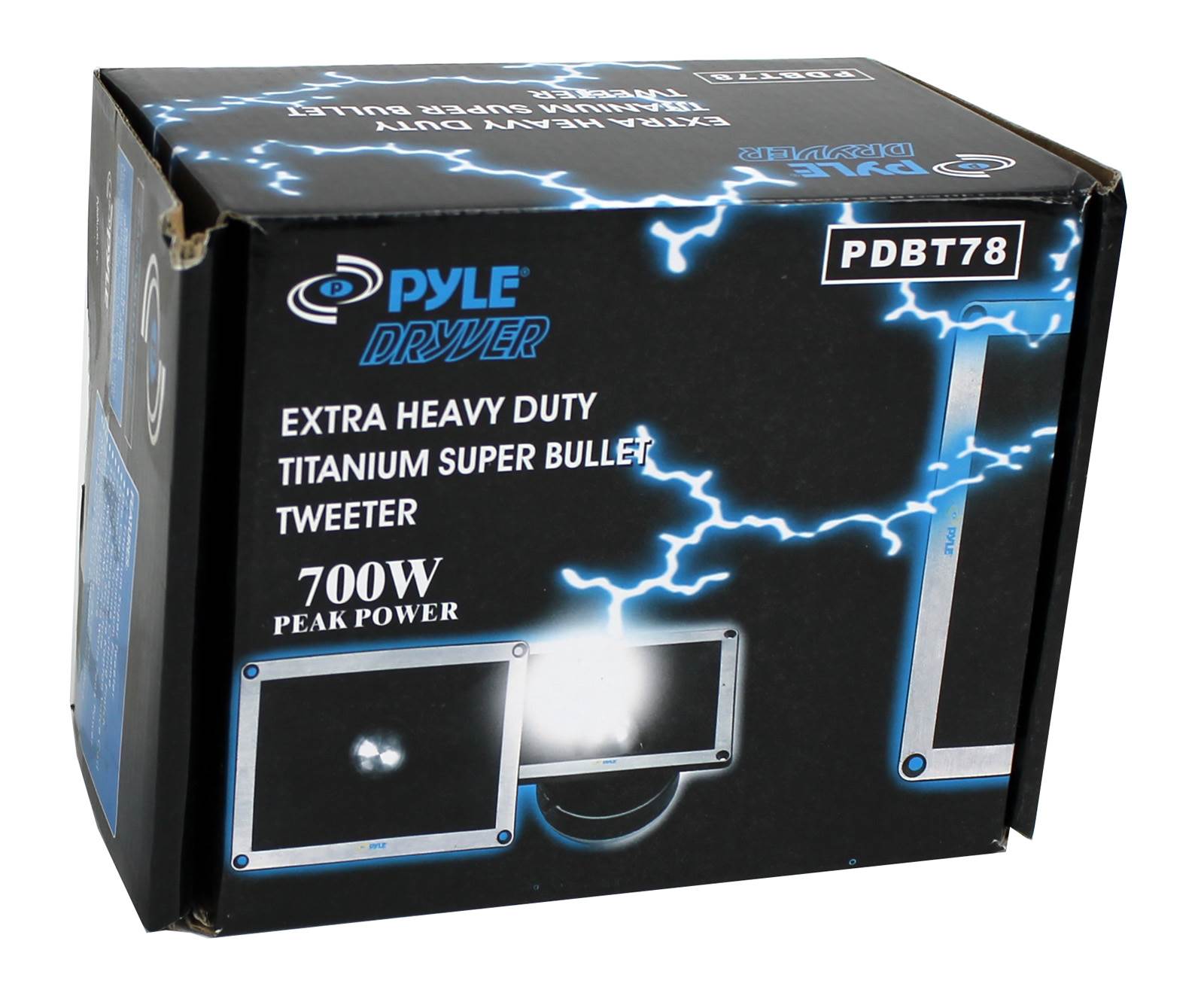 PYLE PRO PDBT78 2" 700 Watt Super Titanium Bullet Horn DJ Audio Tweeter