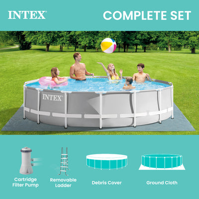 Intex 14 Foot x 42-Inch Prism Frame Swimming Pool Set (Open Box) - VMInnovations