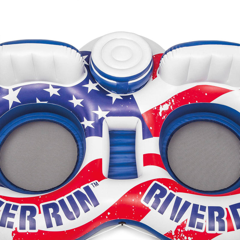 Intex River Run II American Inflatable 2-Person Tube Float (Used) (2 Pack)