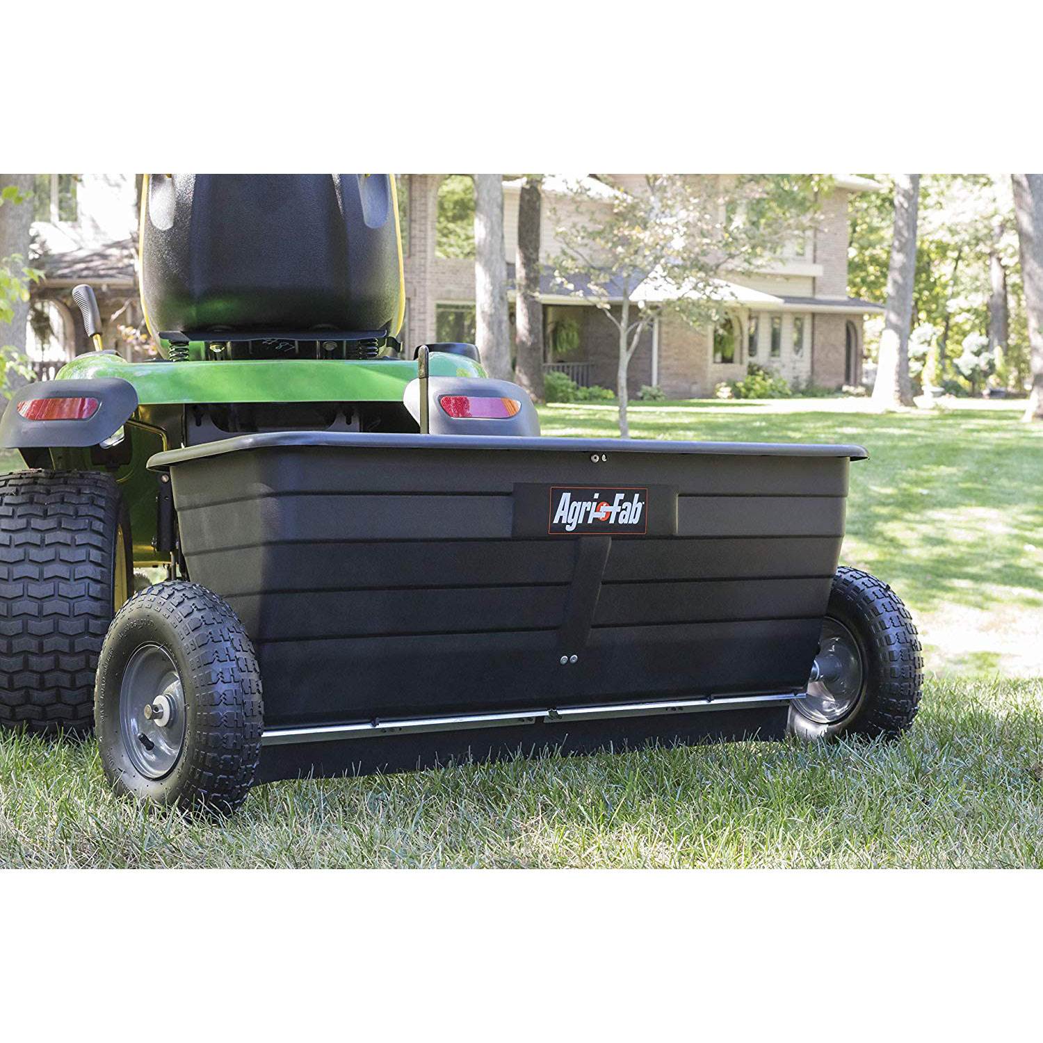 Agri-fab 175 Pound Capacity Tow Drop Spreader with 1 Acre Coverage (Used)