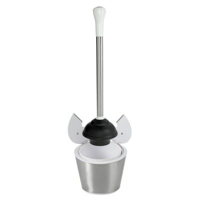 Oxo Good Grips Stainless Steel Bathroom Toilet Plunger and Caddy Canister Cover
