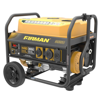 Firman P03602 3650 Watt Wheeled Quiet Recoil Start Fuel Inverter Generator