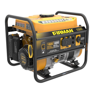 Firman P01202 1200 Watt Gas Powered Lightweight Open Frame Portable Generator