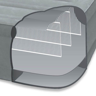 Intex Dura Beam Elevated Air Mattress w/ Built In Pump, Twin & Cordless Pump