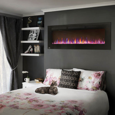 Napoleon Allure 60" 1500W 5000 BTU Wall Hanging Electric Fireplace (For Parts)