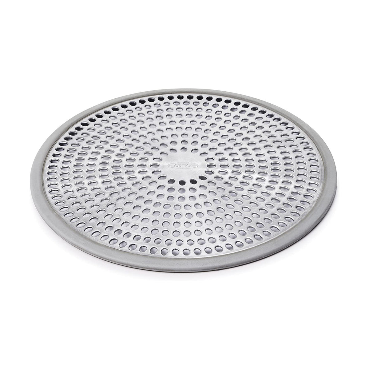 OXO Stainless Steel and Silicone Shower Stall Drain Protector, Silver (3 Pack)