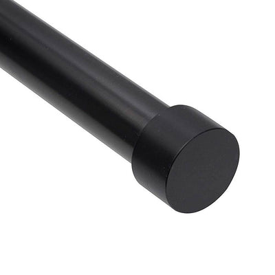 Umbra Cappa 1 Inch Adjustable 66 to 120 Inch Curtain Rod, Black (Open Box) - VMInnovations