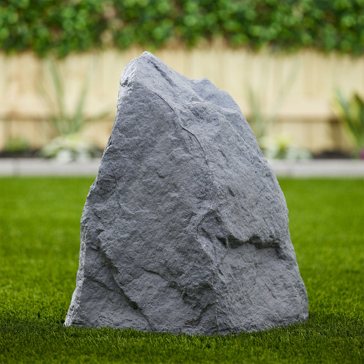 Algreen Rock Cover Decor Weatherproof Outdoor Garden Accent, Granite (4 Pack) - VMInnovations