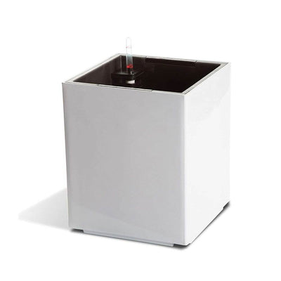 Algreen Modena Self Watering Irrigating Planter Box Pot, Gloss White (Open Box)