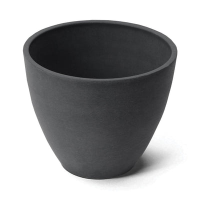 Algreen Valencia 10 Inch x 8.3 Inch Flower Plant Pot Planter, Charcoal (Used)