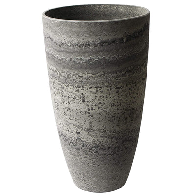 Algreen Acerra Curved Yard & Patio Vase Garden Planter 11.5" x 20", Marble(Used) - VMInnovations