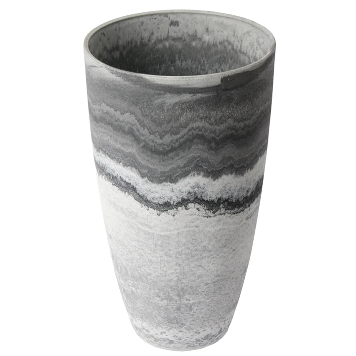 Algreen Acerra 12x20" Yard & Patio Vase Garden Planter, Marble Print (Open Box) - VMInnovations