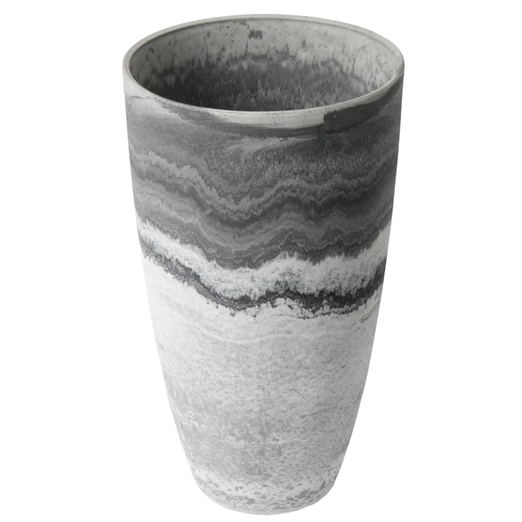 Algreen Acerra 12x20" Yard & Patio Vase Garden Planter, Marble Print (Open Box)