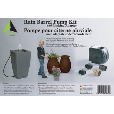 Algreen Rain Water Collection Drum 500GPH Garden Watering System Pump (Open Box) - VMInnovations