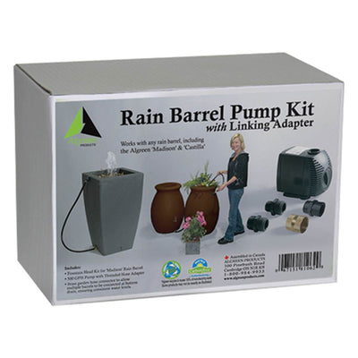 Algreen Rain Water Collection Barrel Drum 500GPH Garden Watering System Pump