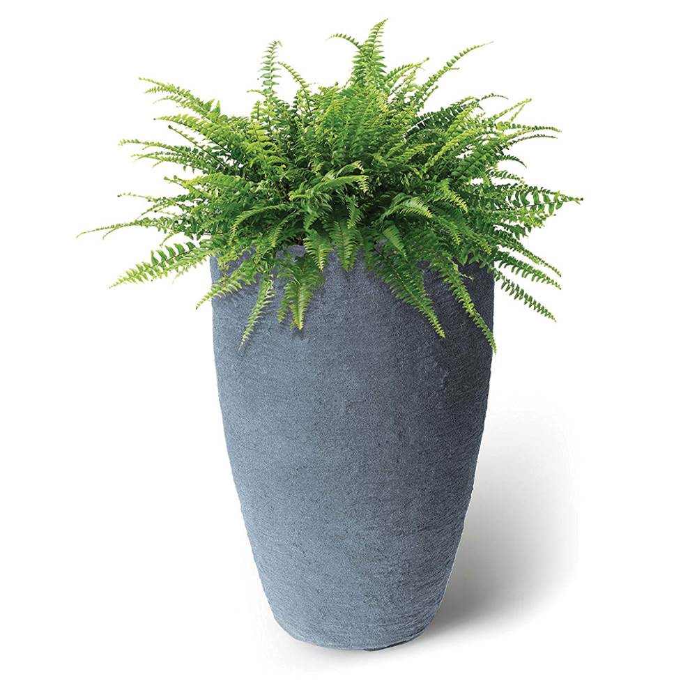 Algreen Products Athena Self-Watering Flower Pot and Planter, Charcoal (Used)