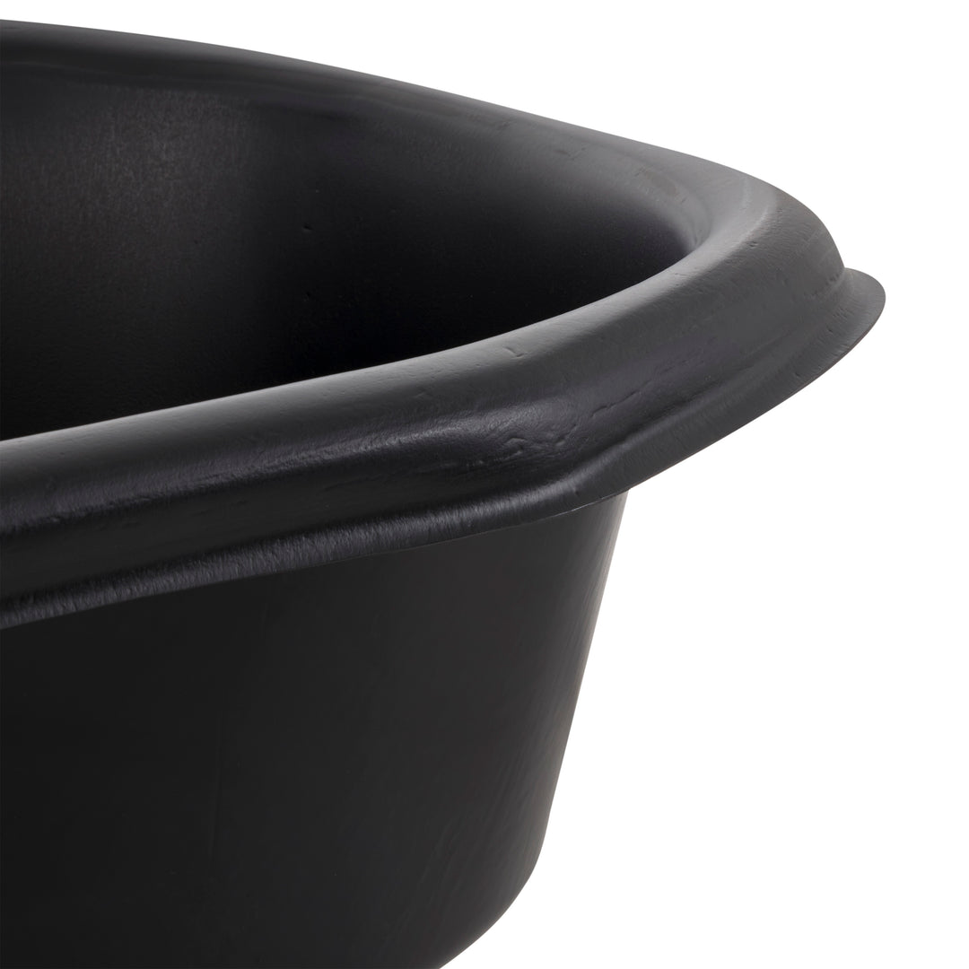 Algreen Avonlea Rigid Preformed 33 Gallon Plant Safe Pond Liner, Black (Used)