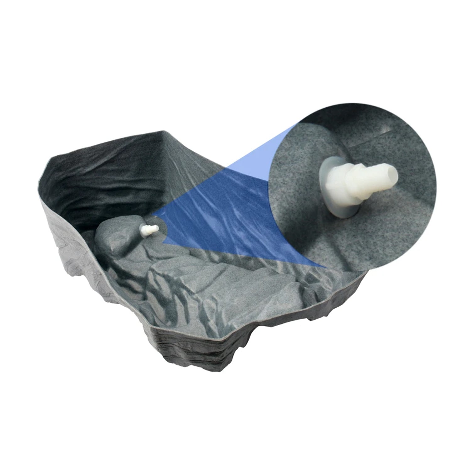 Algreen ALG91959 Tranquility Outdoor Preformed Water Garden Pond Waterfall - VMInnovations