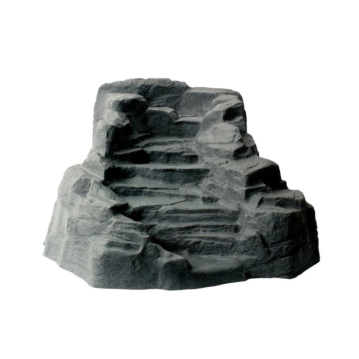 Algreen Tranquility Preformed Water Garden Pond Waterfall, Charcoalstone (Used) - VMInnovations