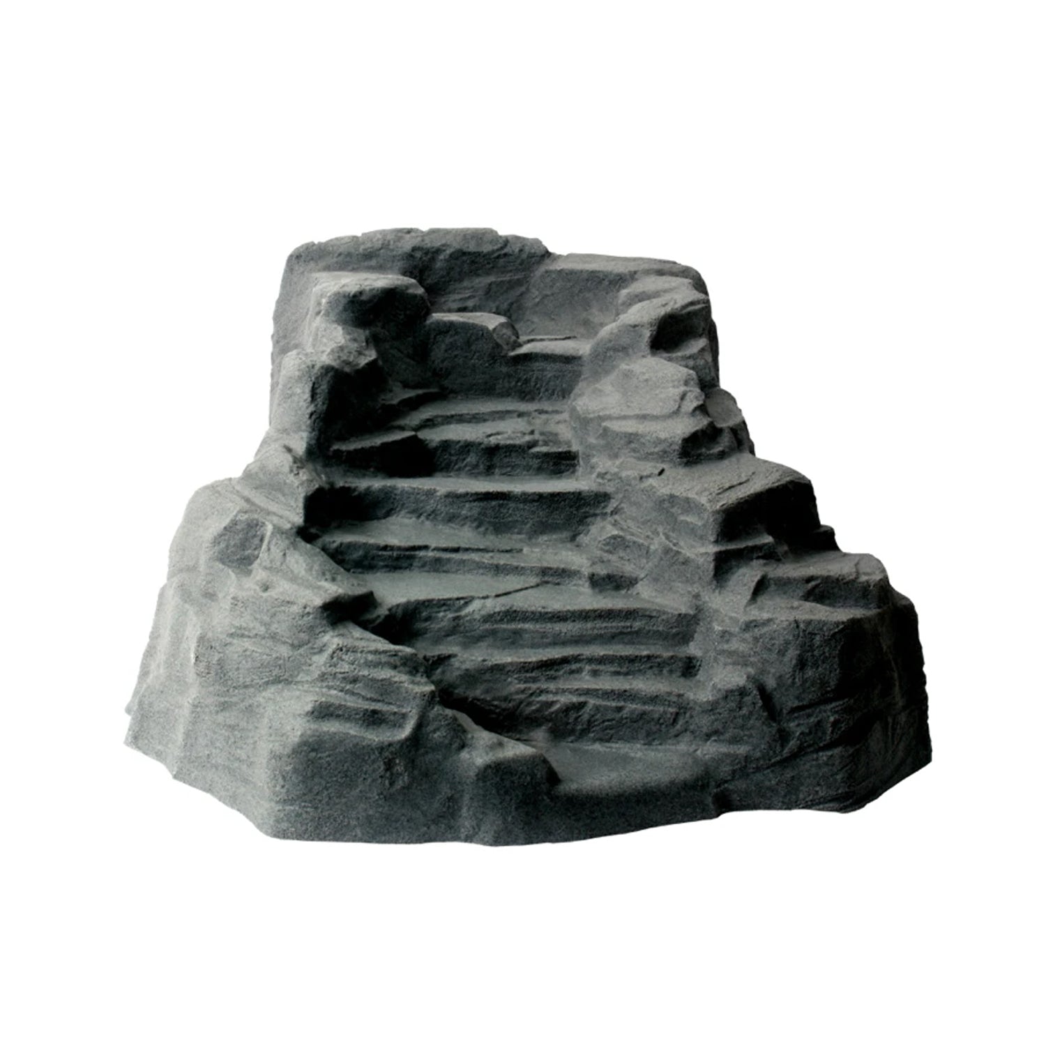 Algreen Tranquility Preformed Water Garden Pond Waterfall, Charcoalstone (Used) - VMInnovations