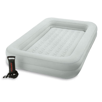 Intex Kidz Camping Travel Air Mattress w/Pump &120 Volt Electric Air Bed Pump - VMInnovations