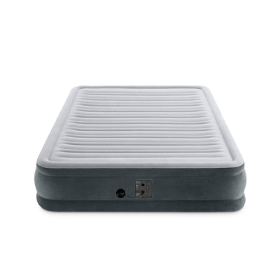 Intex Dura Beam Queen Air Bed Mattress with Built In Pump & 120V Electric Pump