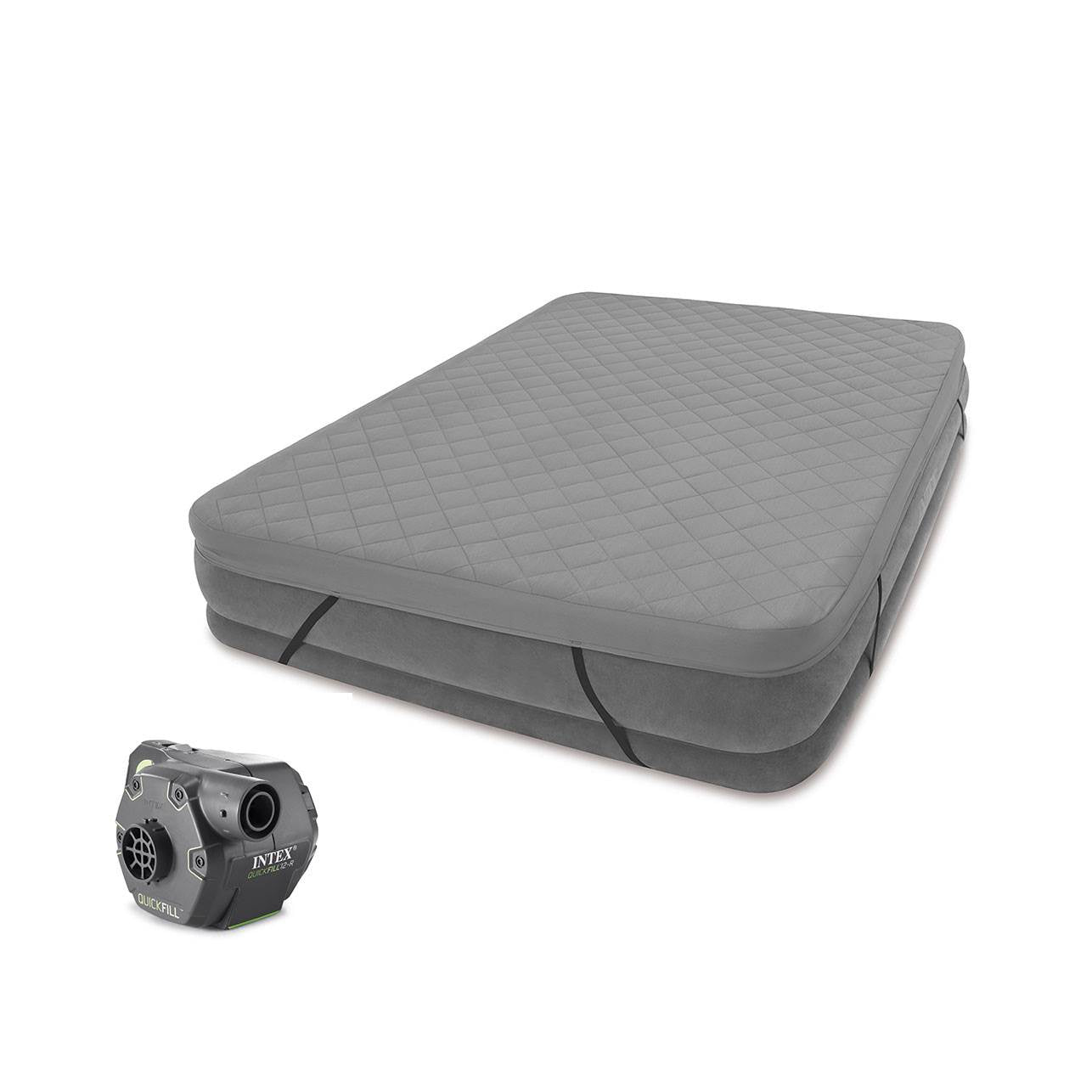Intex Queen Airbed Cover up to 22" Tall (Cover Only) & Cordless Electric Pump