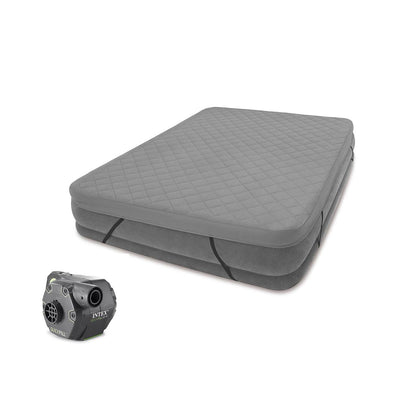 Intex Queen Airbed Cover up to 22" Tall (Cover Only) & Cordless Electric Pump