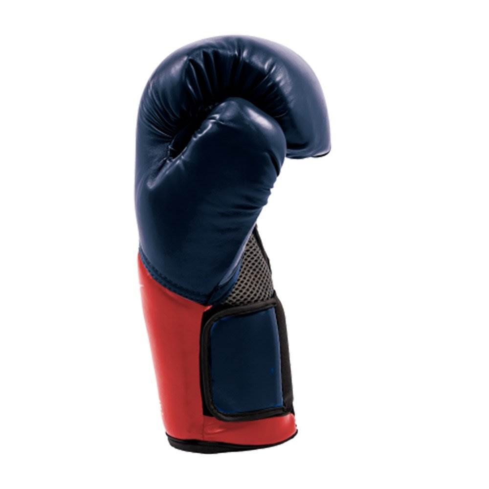 Everlast Navy/Red Elite Pro Boxing Gloves 16 ounce & Black 120 Inch Hand Wraps