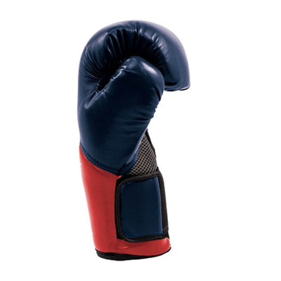 Everlast Navy/Red Elite Pro Boxing Gloves 16 ounce & Black 120 Inch Hand Wraps