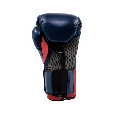 Everlast Navy/Red Elite Pro Boxing Gloves 16 ounce & Black 120 Inch Hand Wraps
