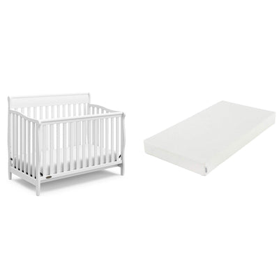 Graco Cotton Crib Mattress & Graco Stanton Convertible Baby Toddler Crib Daybed - VMInnovations
