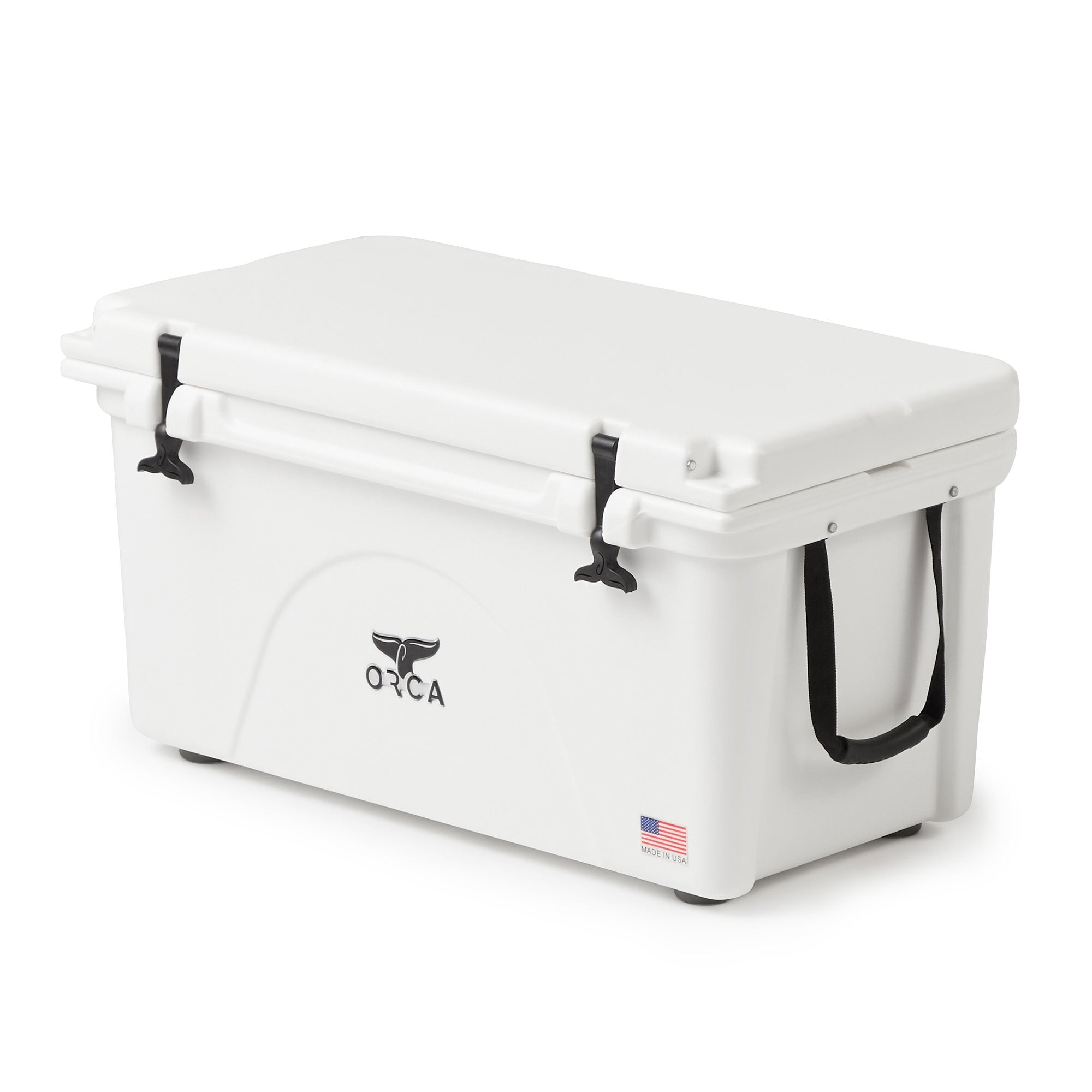 Orca 140 Qt High Performance Roto Molded Insulated Ice Cooler, White (Open Box)