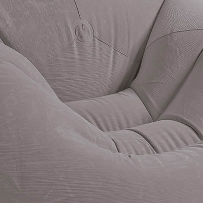 Intex 120V AC Electric Air Pump & Inflatable Corduroy Beanless Bag Lounge Chair - VMInnovations