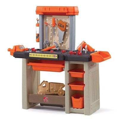 Step2 Play Handyman Workbench with Tools and Accessories, Orange (Open Box)