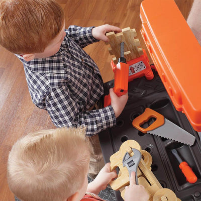 Step2 Play Handyman Workbench with Tools and Accessories, Orange (Open Box)