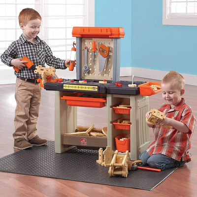 Step2 Play Handyman Workbench with Tools and Accessories, Orange (Open Box)