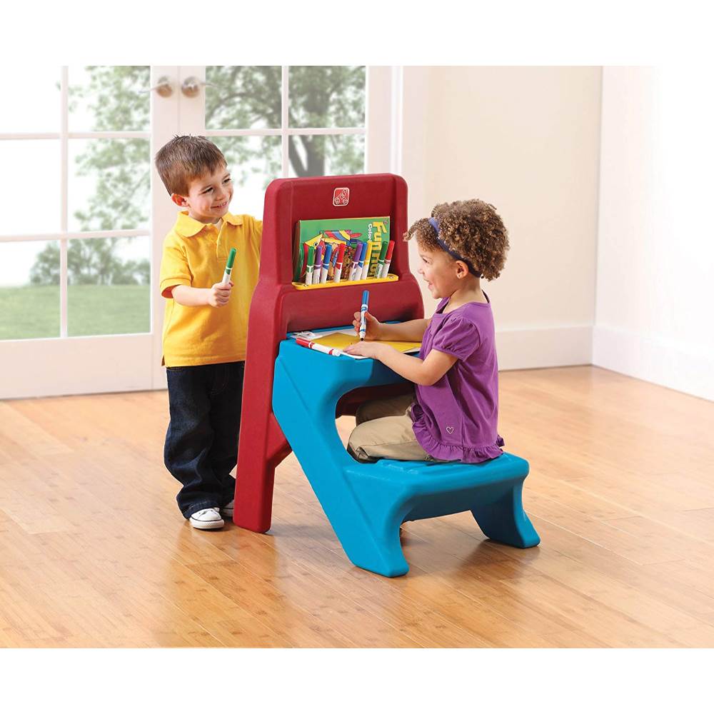 Step2 Art Easel Dry Erase Board and Desk with Chair (Open Box)
