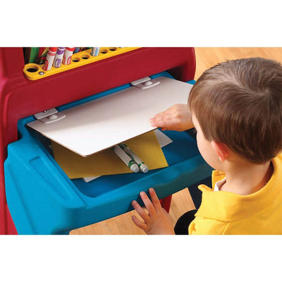 Step2 Art Easel Dry Erase Board and Desk with Chair (Open Box)