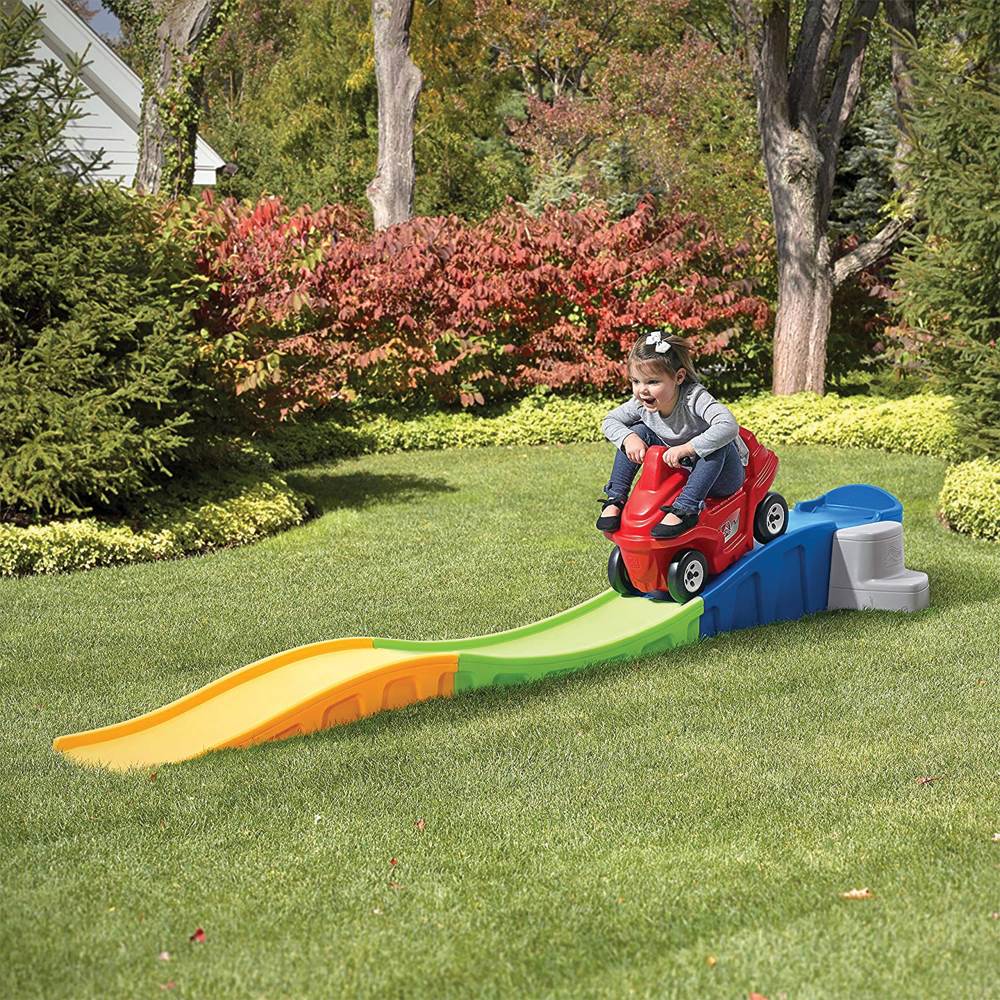 Step 2 Anniversary Edition Up & Down Outdoor Roller Coaster Toy w/ Car (Used) - VMInnovations
