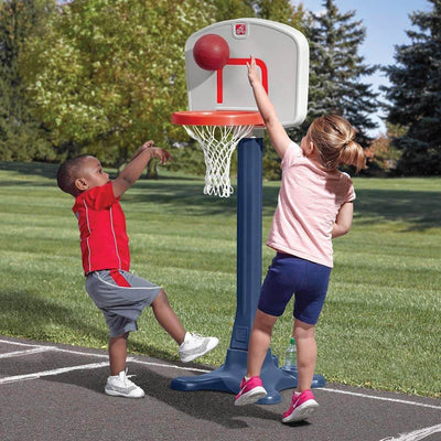 Step2 Shootin' Hoops 42 Inch Junior Basketball Hoop Set & Ball (Open Box)