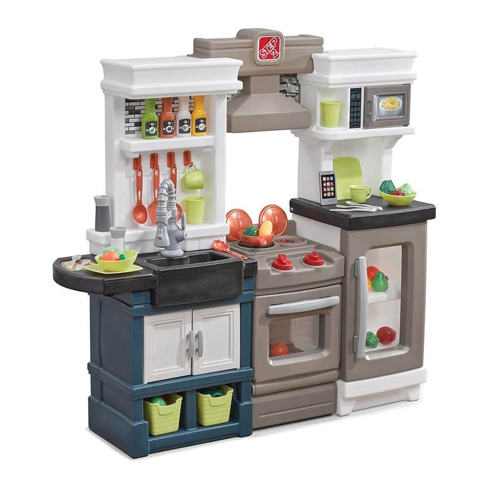 Step2 Plastic Pretend Play Modern Metro Kitchen (Open Box) - VMInnovations