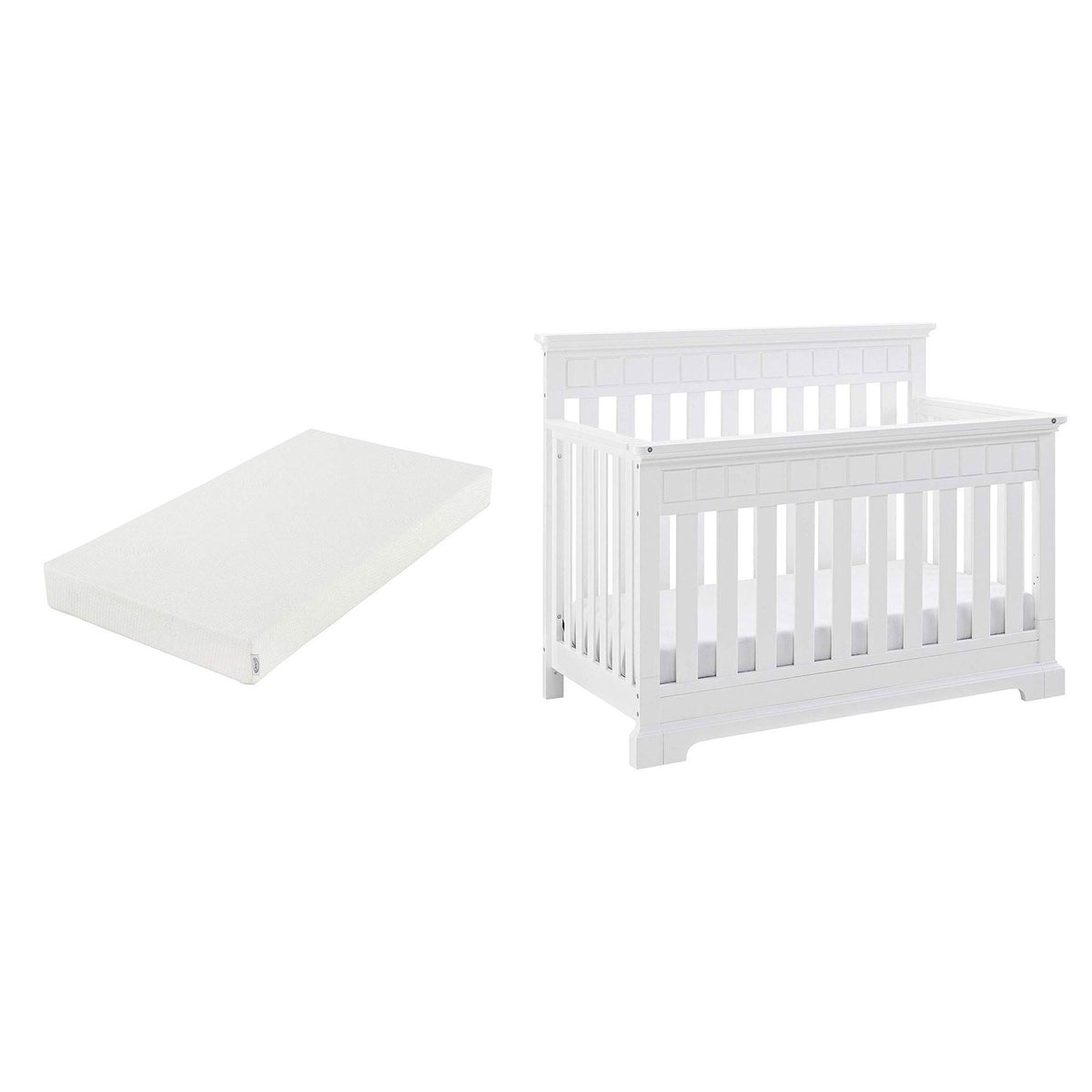 Graco Cotton Foam Crib Mattress & Thomasville Kids Willow Convertible Baby Crib - VMInnovations