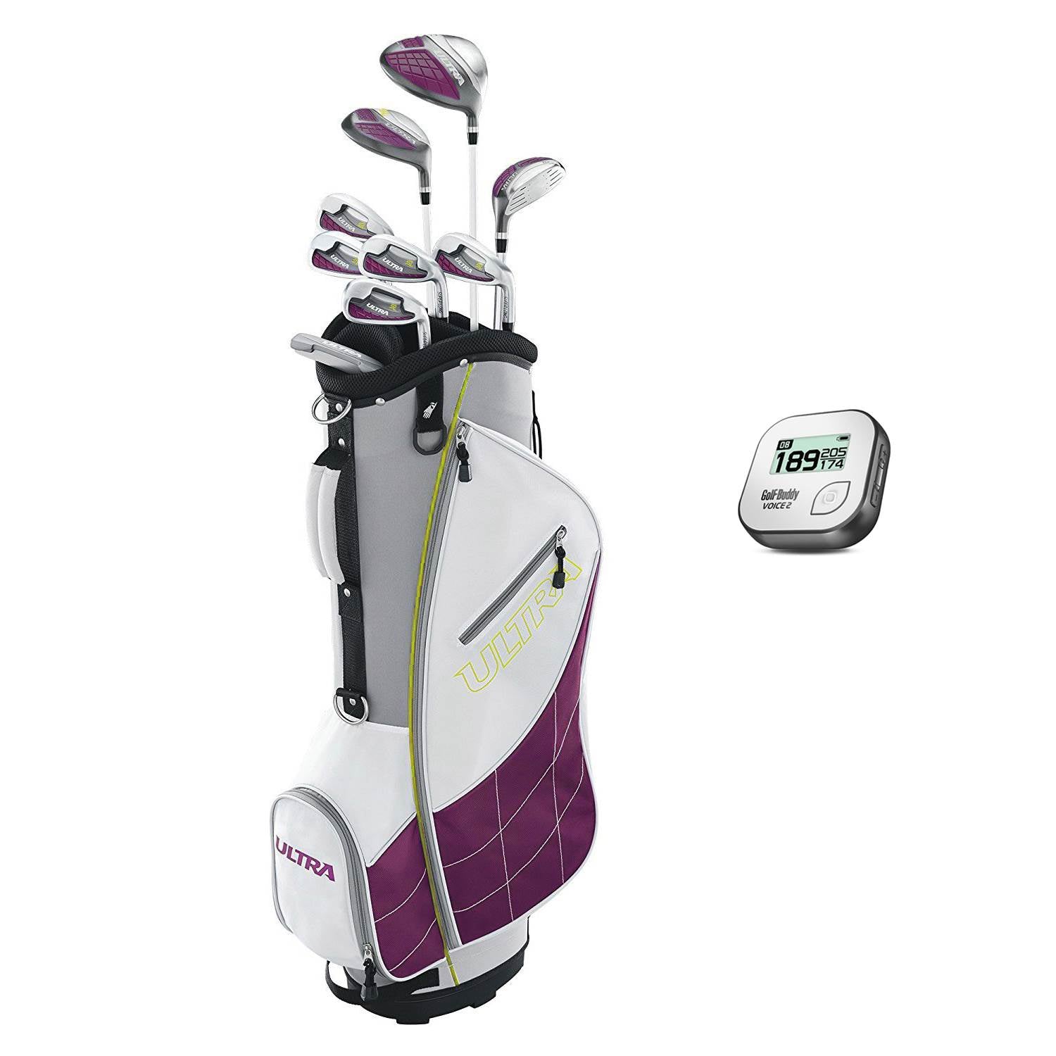 Wilson Ultra Womens Right Handed Super Long Golf Club Set with Bag & Rangefinder