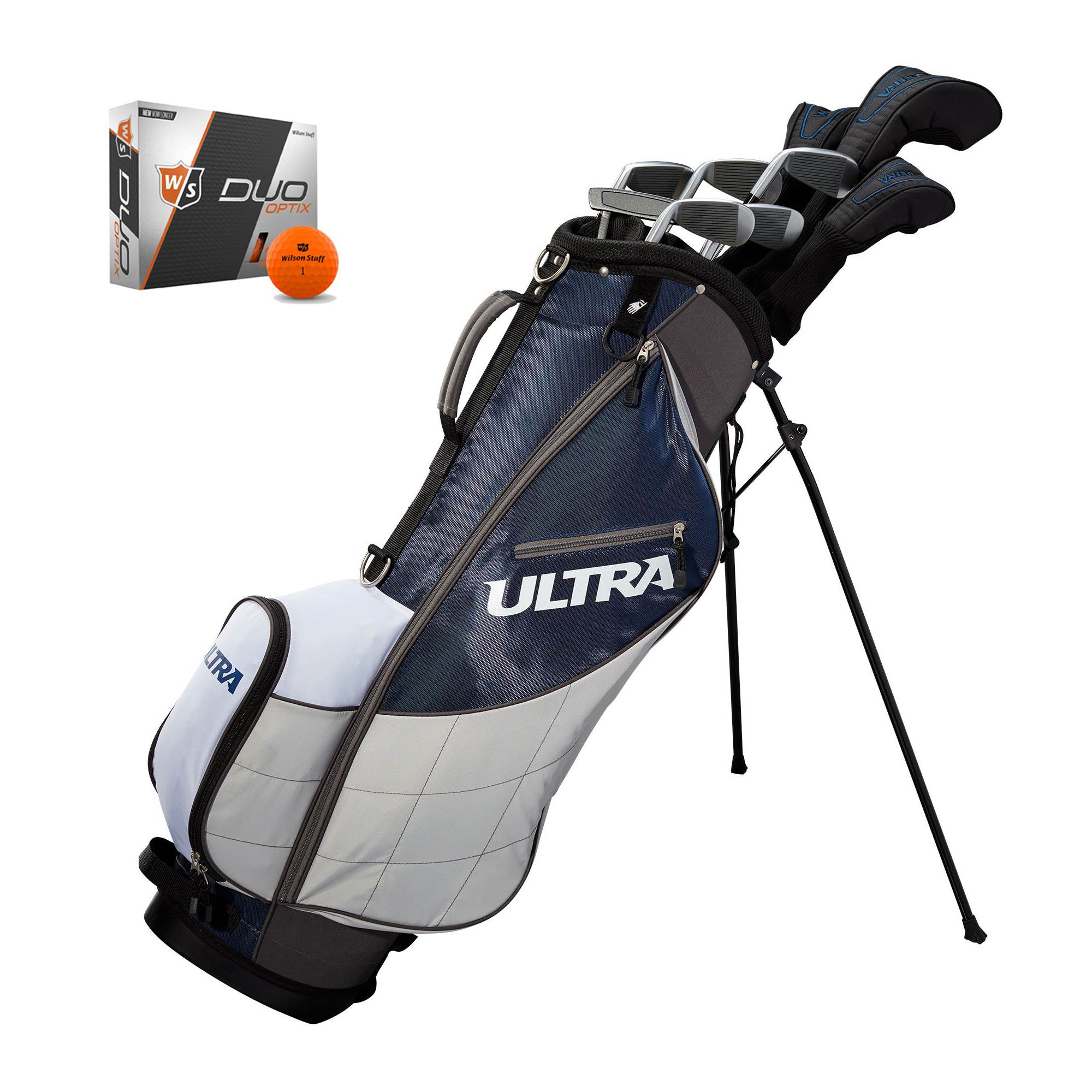 Wilson Ultra Mens 13 Piece Right Handed Complete Golf Club Set with Bag & Balls