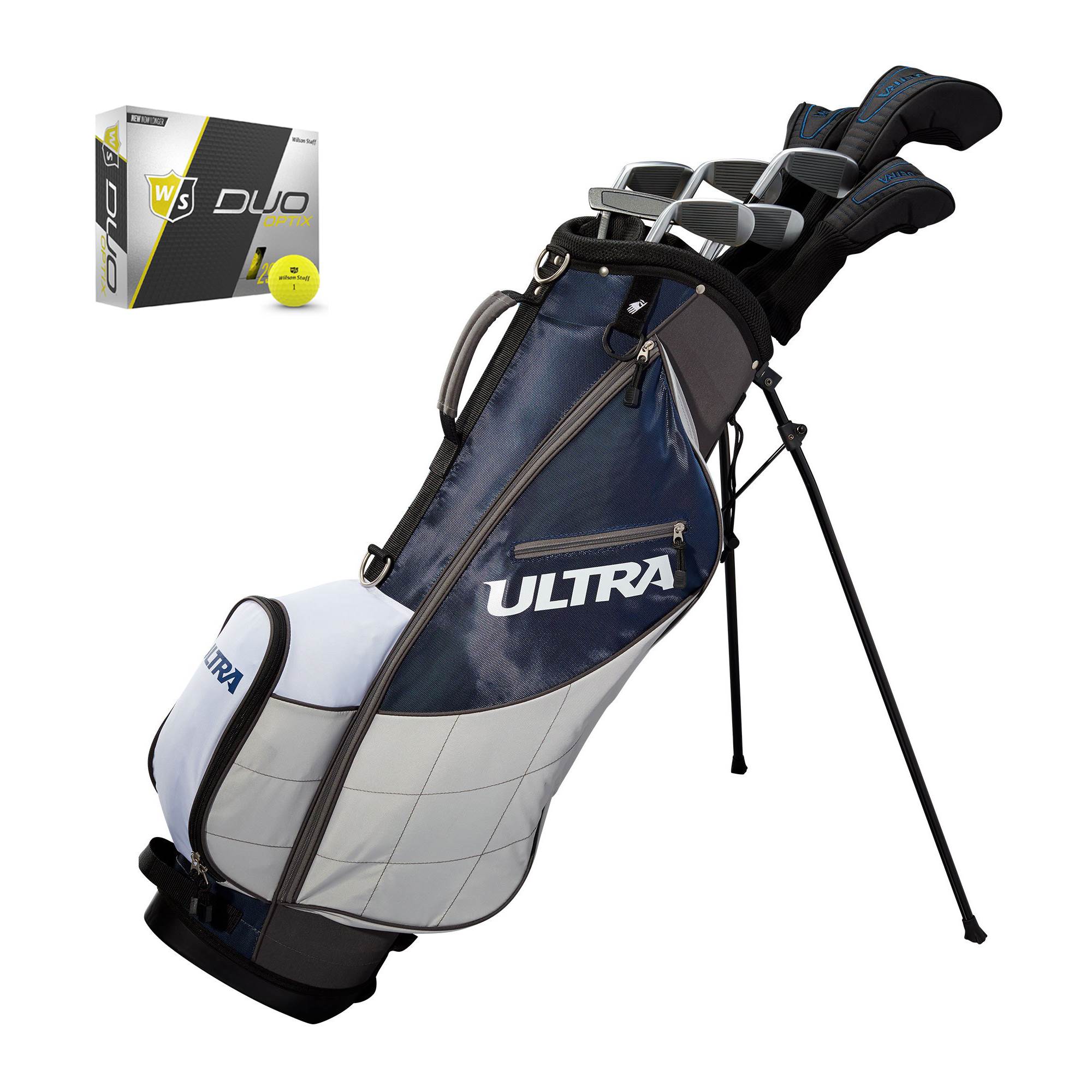 Wilson Ultra Mens 13 Piece Right Handed Complete Golf Club Set with Bag & Balls