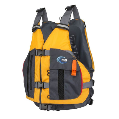 MTI Life Jackets Solaris Padded Adult M/L Life Jacket Water Safety Vest, Mango