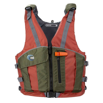 MTI Life Jackets Reflex Padded Adult M/L Life Jacket Water Safety Vest, Copper